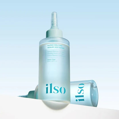 ilso skincare product on a light blue background