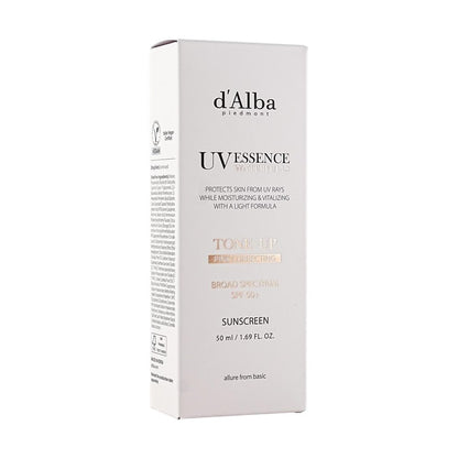 D'ALBA UV Essence Waterfull+ Sunscreen – Tone-Up Sun Cream – Broad Spectrum SPF50+ PA++++ (50ml)