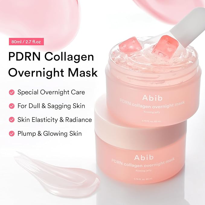 ABIB PDRN Collagen Overnight Mask Firming Jelly (80ml) – Hydrating & Firming Sleeping Pack