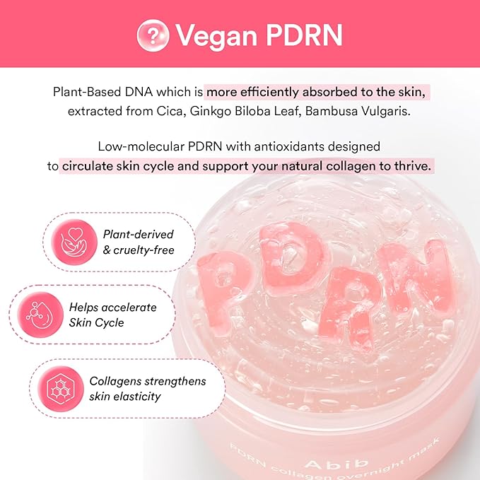 ABIB PDRN Collagen Overnight Mask Firming Jelly (80ml) – Hydrating & Firming Sleeping Pack