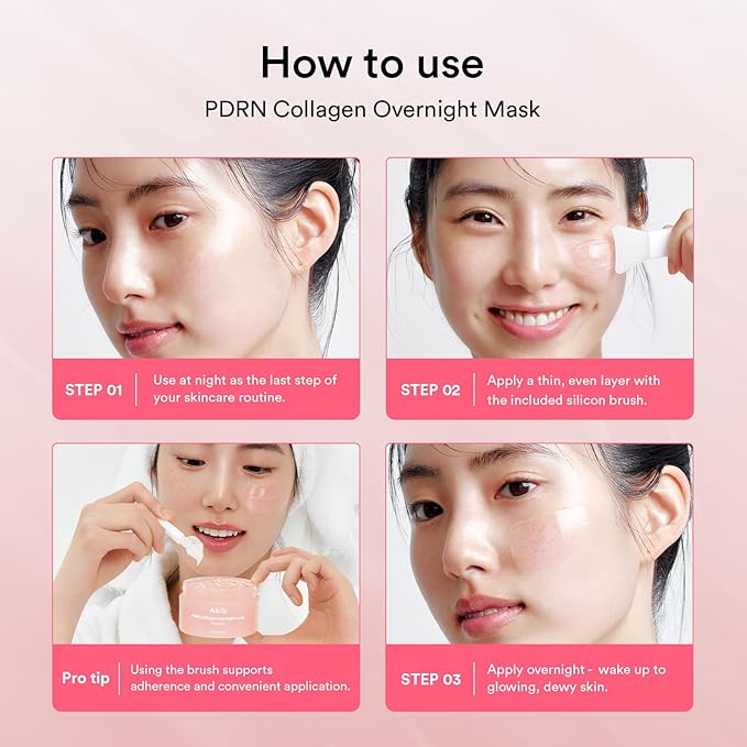 Korean sleeping pack with PDRN, collagen, and hyaluronic acid