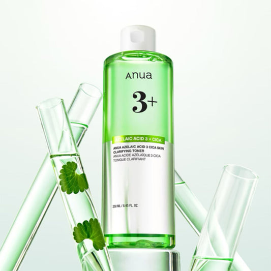 ANUA Azelaic Acid 3 Cica Skin Clarifying Toner 250ml with 3% azelaic acid and Centella Asiatica for clarifying and calming skin
