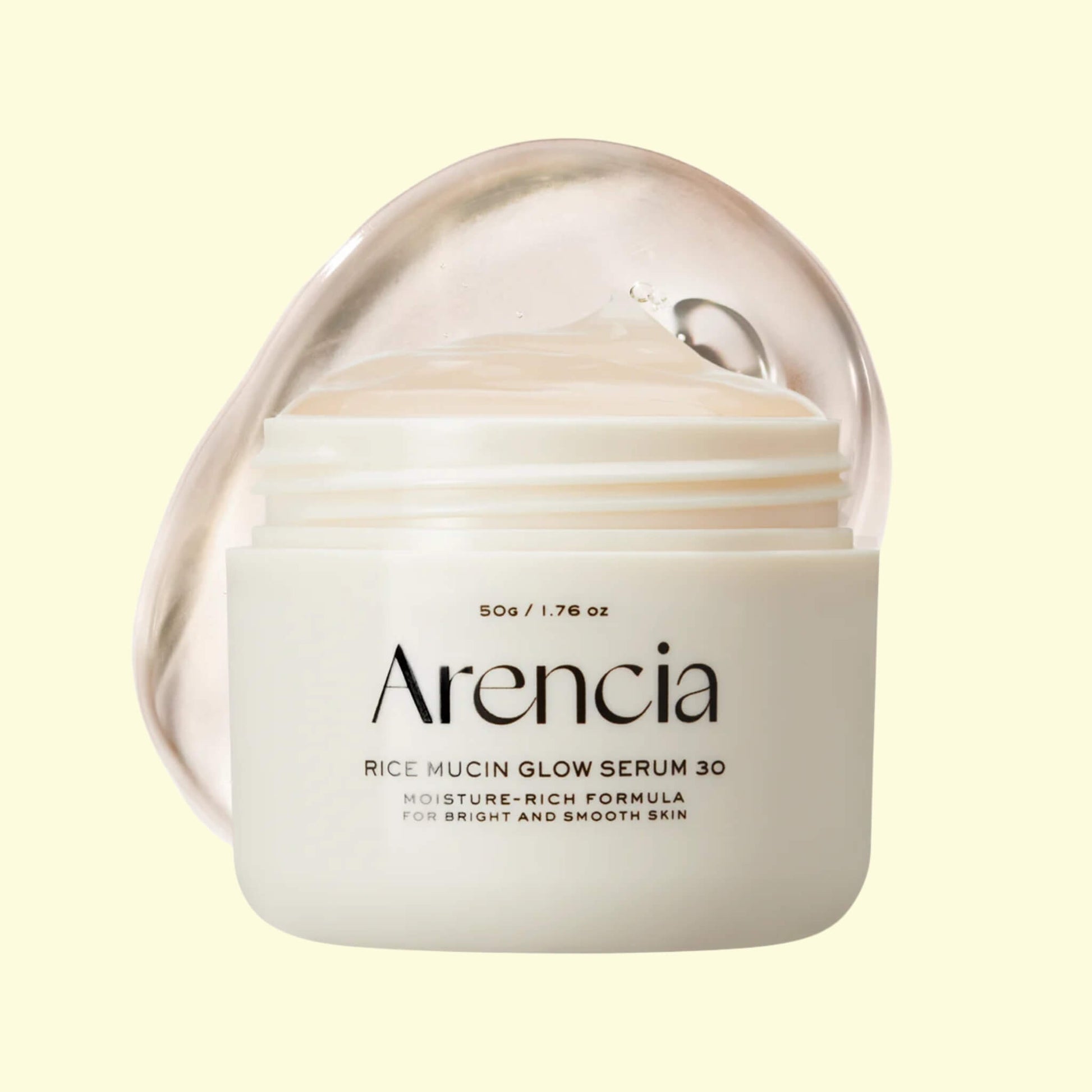 arencia rice mucin glow overnight serum 30ml korean hydrating radiance serum