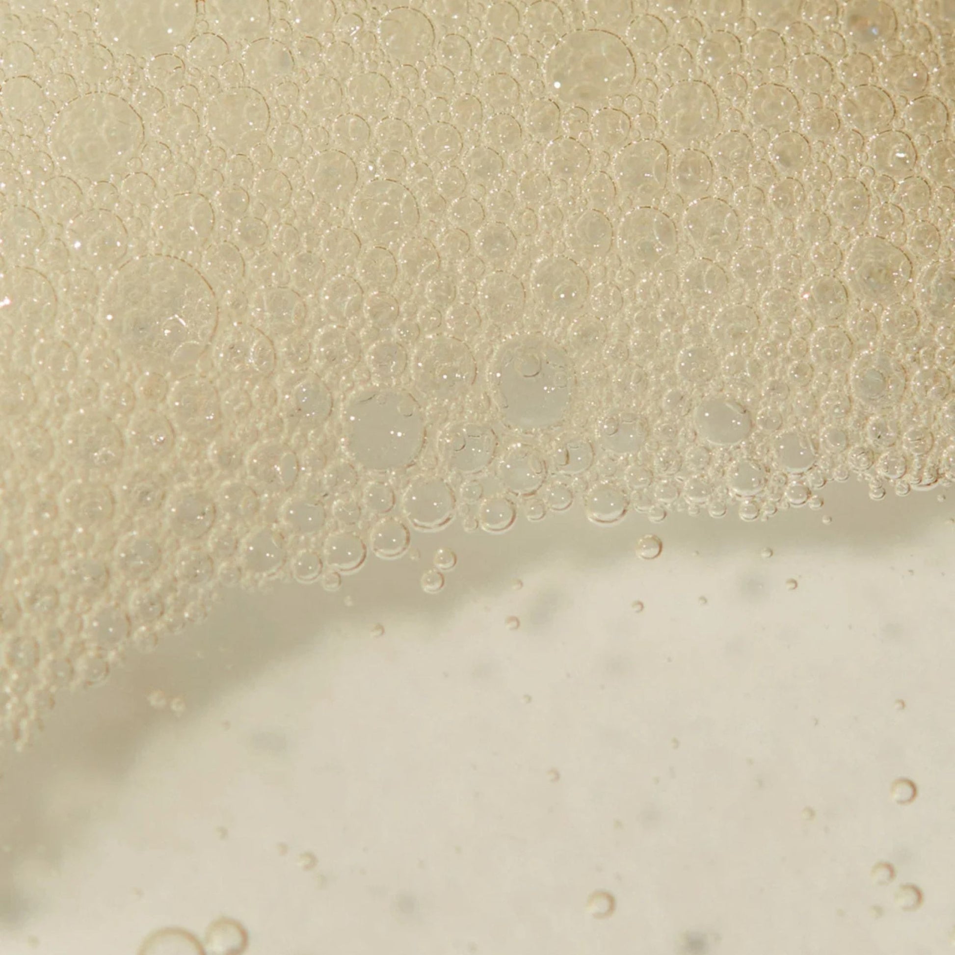 Close-up of a creamy texture with bubbles