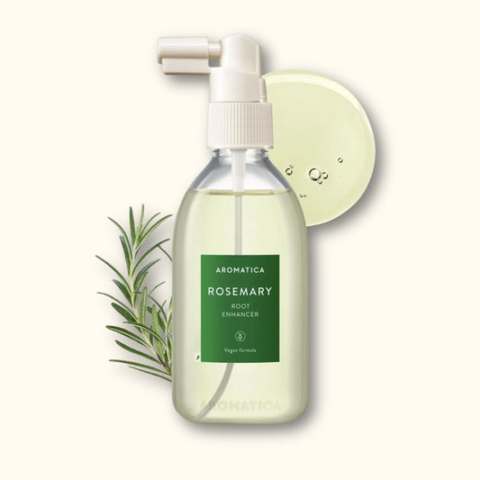 AROMATICA Rosemary Root Enhancer 100 ml – scalp mist with rosemary, biotin, and BHA for soothing and strengthening roots