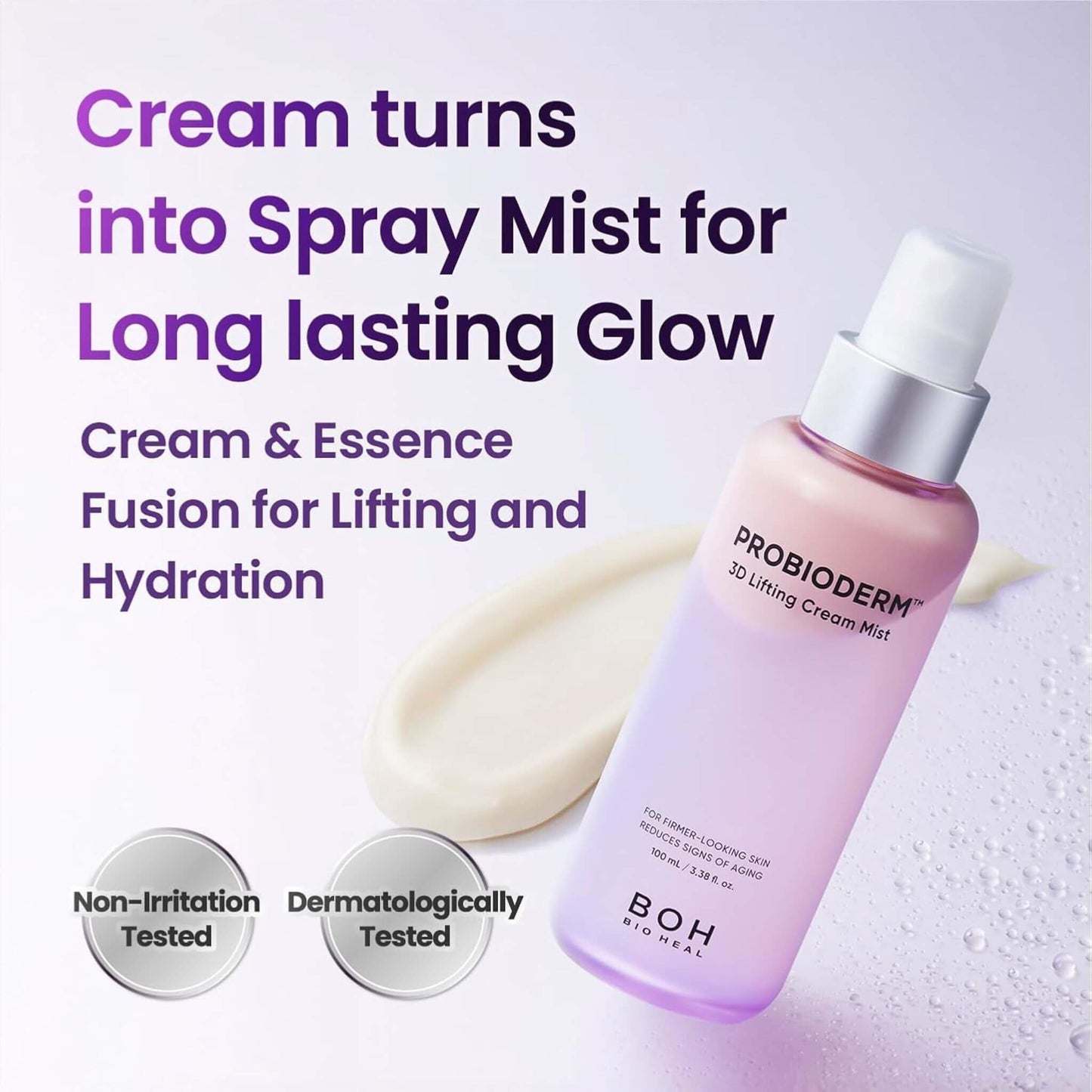 bioheal boh probioderm 3d lifting cream mist 100ml korean firming facial mist