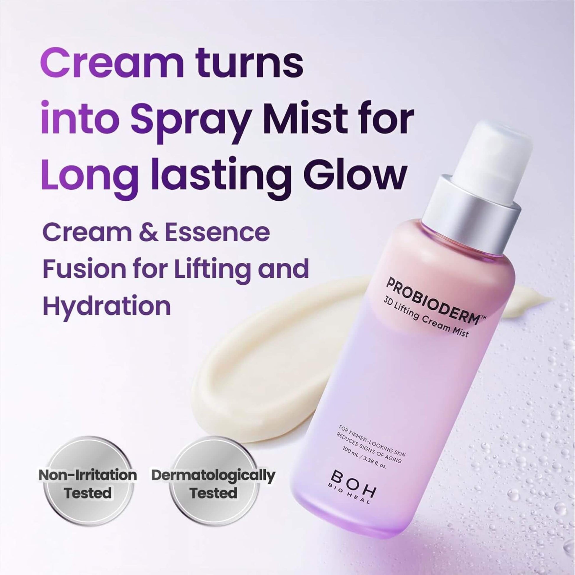 bioheal boh probioderm 3d lifting cream mist 100ml korean firming facial mist