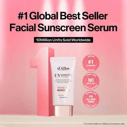 D'ALBA UV Essence Waterfull Tone-Up Sun Cream SPF50+ PA++++ (50ml)