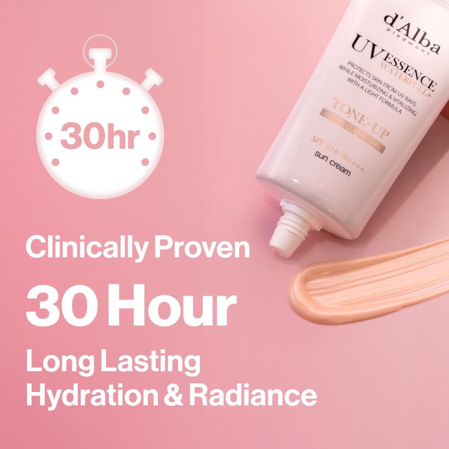D'ALBA UV Essence Waterfull Tone-Up Sun Cream SPF50+ PA++++ (50ml)