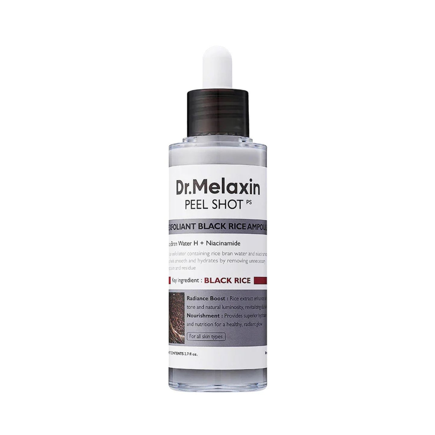 Dr. Melaxin Peel Shot skincare product on a white background