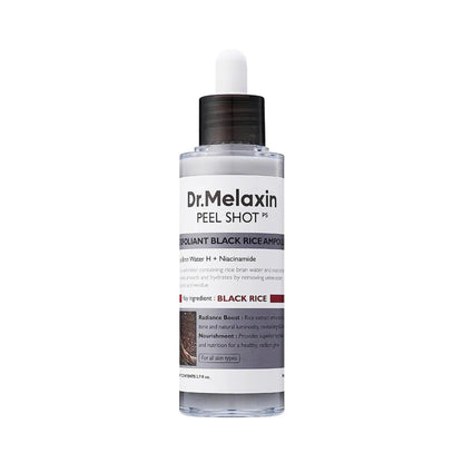 Dr. Melaxin Peel Shot skincare product on a white background