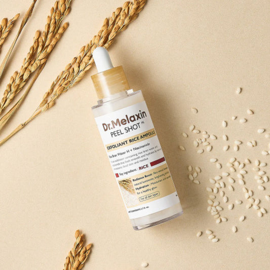 Dr.Melaxin Peel Shot White Rice Ampoule for brightening and gentle exfoliation