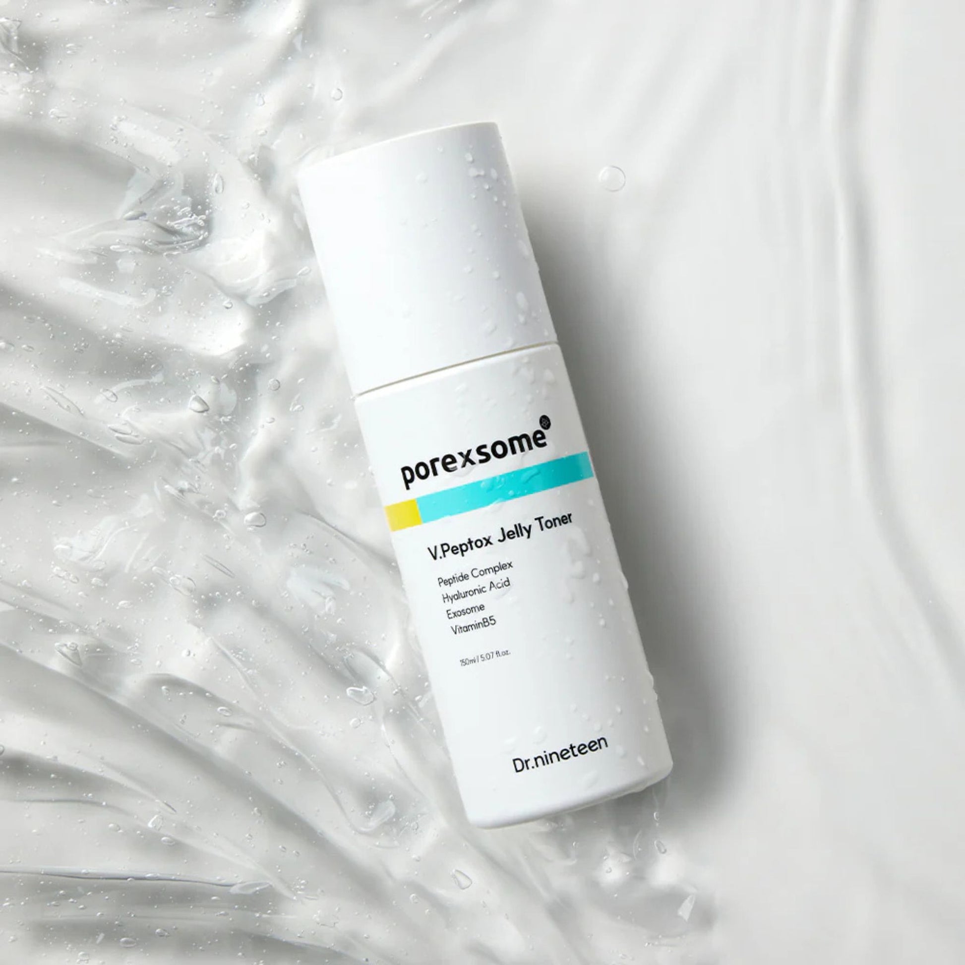 Porexsome V.Peptox Jelly Toner bottle on a white background