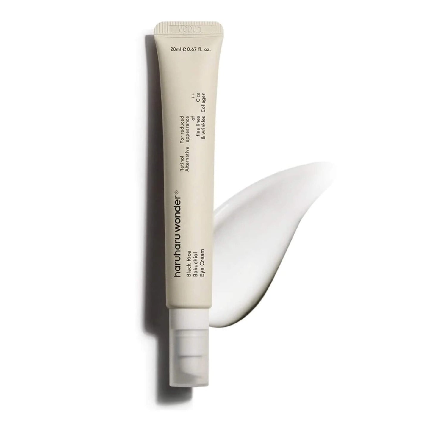 Beauty product tube with a white background