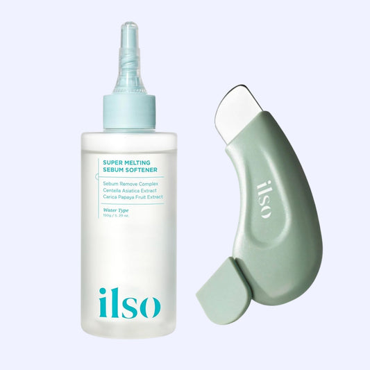 ILSO Sebum Softener + Deep Clean Master Bundle – 2-step Korean pore care set for blackhead removal and smooth skin