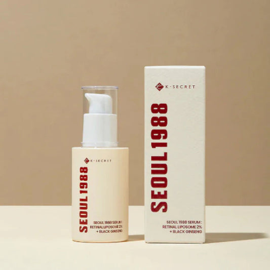 K-SECRET Seoul 1988 Serum Retinal Liposome 2% + Black Ginseng 30 ml – antioxidant retinal serum for texture, wrinkles and brightening