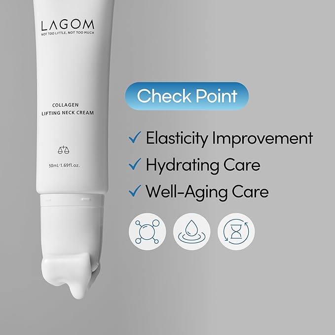 LAGOM Collagen Lifting Neck Cream (80ml) – Firming & Anti-Wrinkle Neck Care
