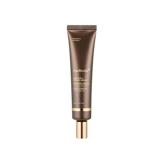 MEDICUBE Deep Vita A Retinol Serum 30ml - Korean anti aging serum with bakuchiol and niacinamide