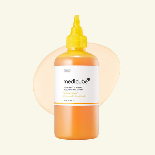 medicube kojic acid turmeric resurfacing toner 250ml brightening texture smoothing kbeauty