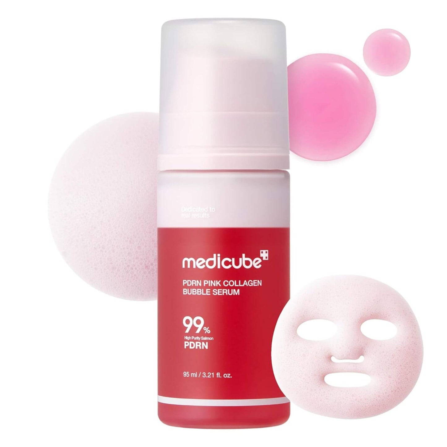 MEDICUBE PDRN Pink Collagen Bubble Serum hydrating firming collagen serum Korean skincare