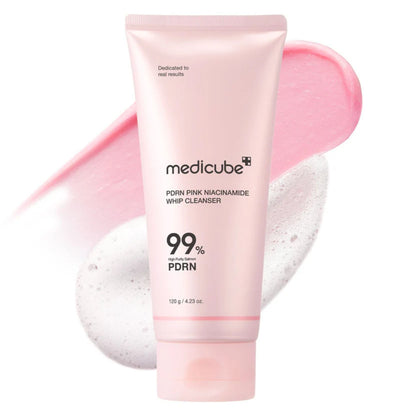 MEDICUBE PDRN Pink Niacinamide Whip Cleanser (120g) | Brightening & Hydrating