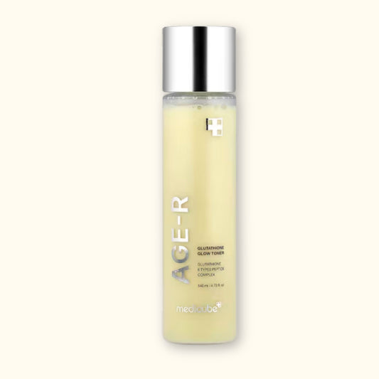MEDICUBE AGE-R Glutathione Glow Toner 140 ml – brightening milky toner for hydration and glass skin effect