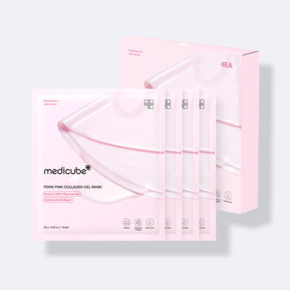 MEDICUBE PDRN Pink Collagen Gel Mask – 4 ea (28g each)