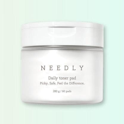 NEEDLY Daily Toner Pad – 60 Pads / 280g – Gentle Exfoliating & Hydrating Korean Skincare