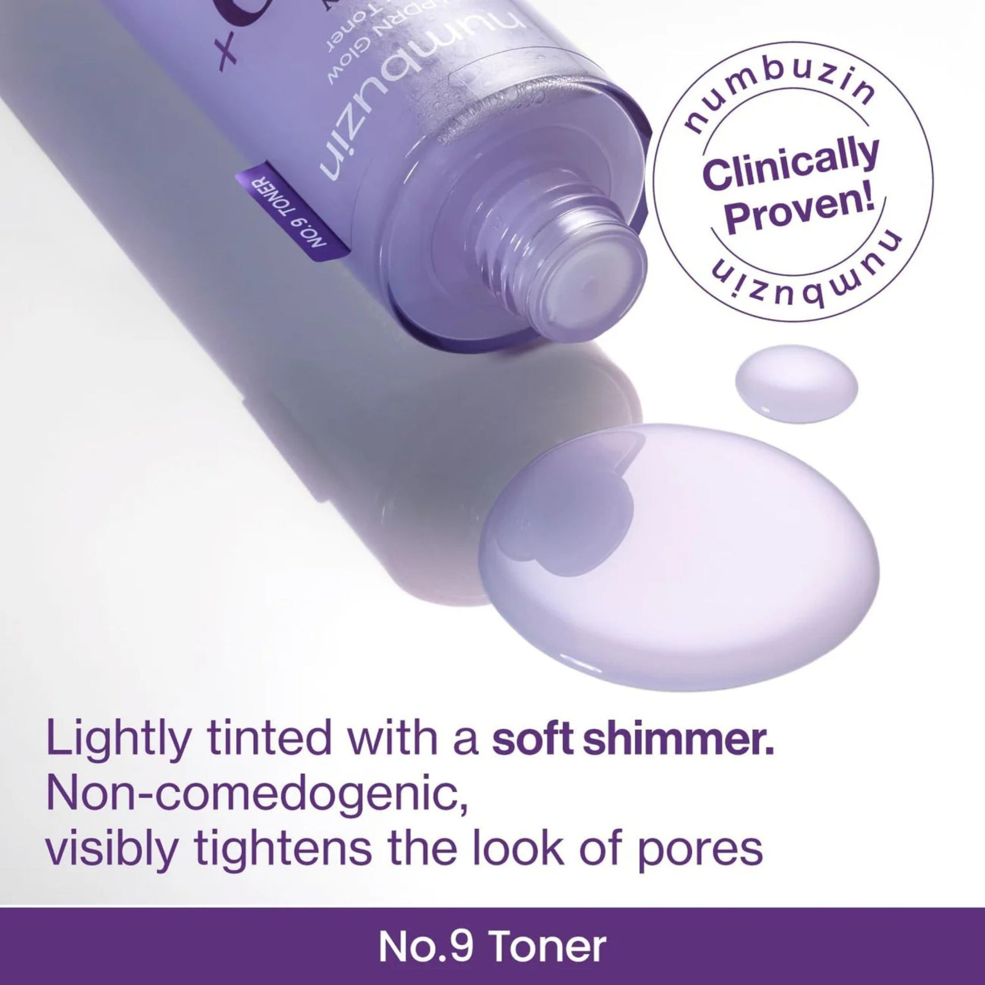 Numbuzin No.9 Toner bottle with product description on a white background