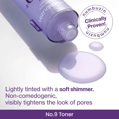 Numbuzin No.9 Toner bottle with product description on a white background