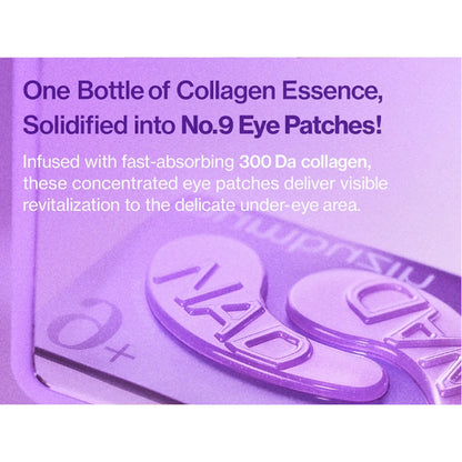 NUMBUZIN No. 9 NAD⁺ Collagen Under-Eye Patches (5 Pairs) – Cooling, Depuffing & Anti-Aging with Peptides & Niacinamide