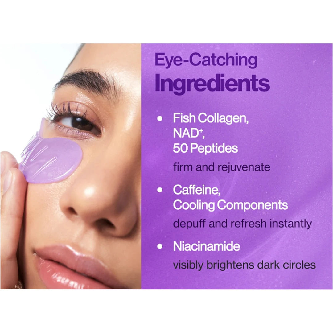 NUMBUZIN No. 9 NAD⁺ Collagen Under-Eye Patches (5 Pairs) – Cooling, Depuffing & Anti-Aging with Peptides & Niacinamide