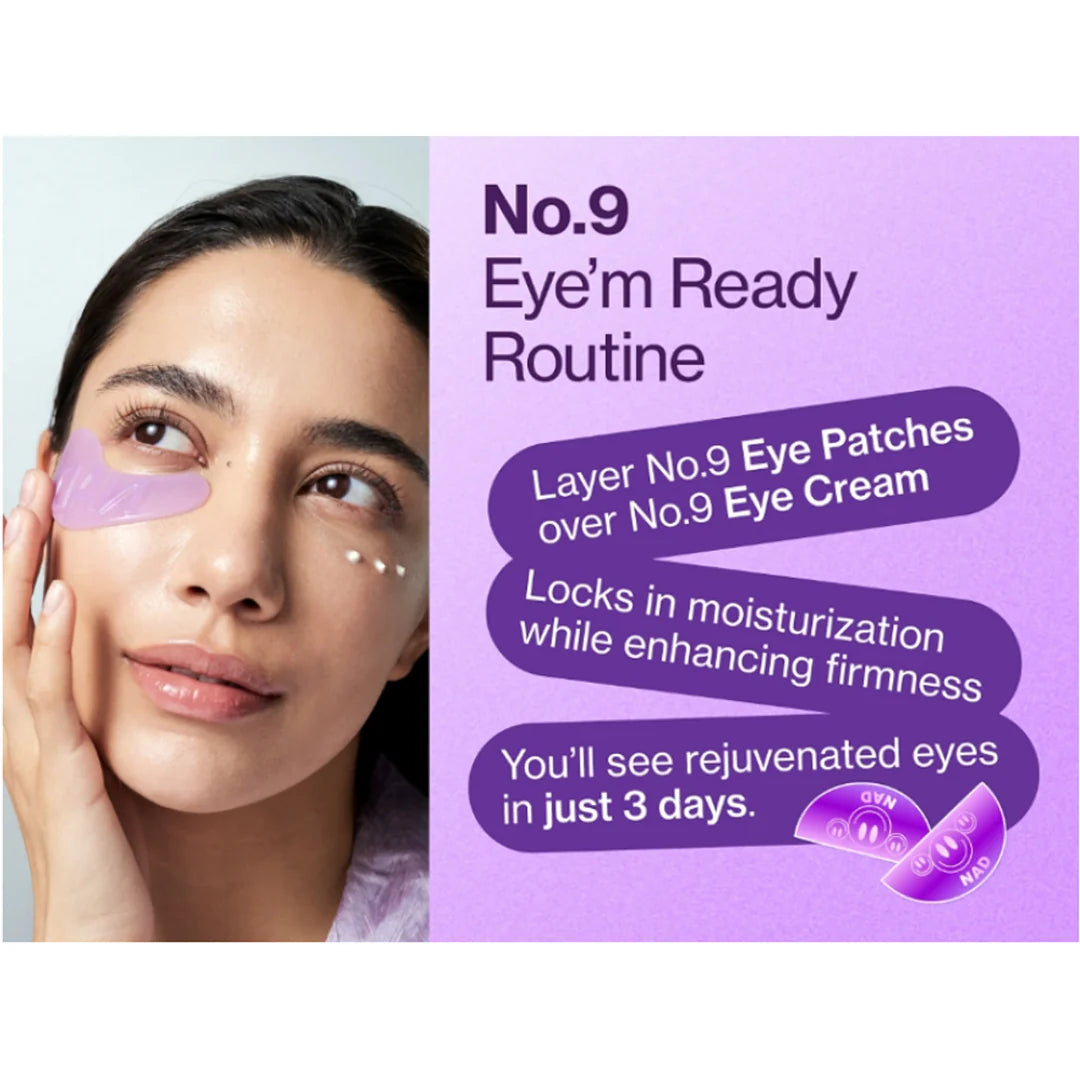 NUMBUZIN No. 9 NAD⁺ Collagen Under-Eye Patches (5 Pairs) – Cooling, Depuffing & Anti-Aging with Peptides & Niacinamide