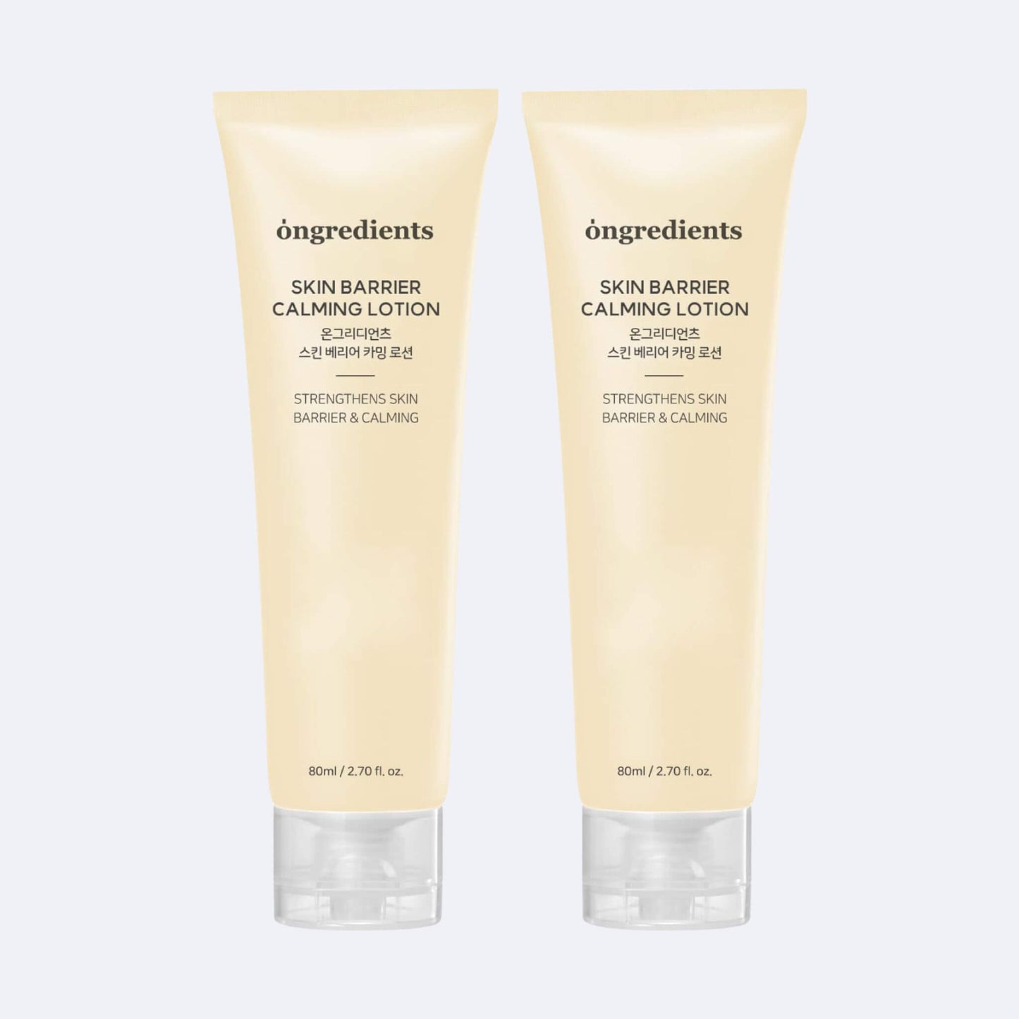 ongredients skin barrier calming lotion 80ml korean soothing moisturizer - set of 2