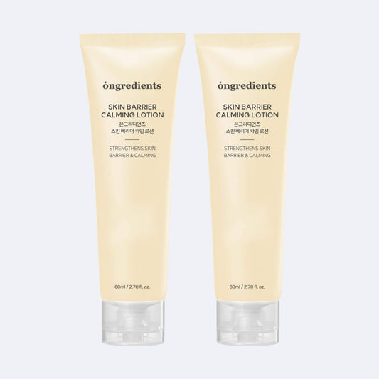 ongredients skin barrier calming lotion 80ml korean soothing moisturizer - set of 2