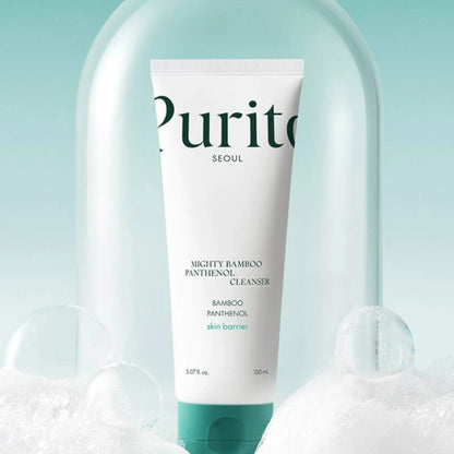 PURITO Mighty Bamboo Panthenol Cleanser 150ml – Low pH Hydrating Face Wash