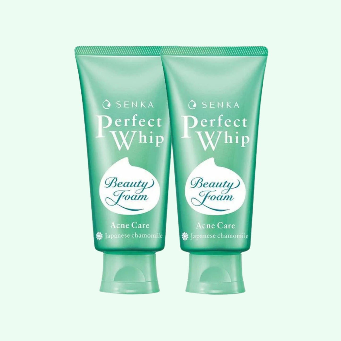SENKA Perfect Whip Acne Care Cleansing Foam (100g) Pack of 2 – Gentle Acne-Fighting Duo
