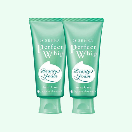 SENKA Perfect Whip Acne Care Cleansing Foam (100g) Pack of 2 – Gentle Acne-Fighting Duo