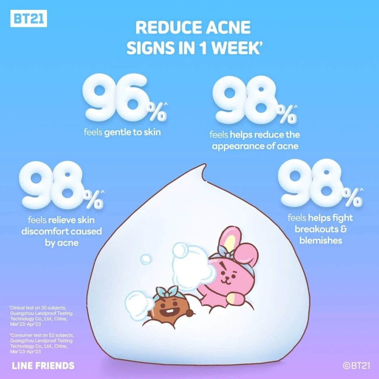 SHISEIDO SENKA x BT21 Perfect Whip Acne Care 120 g Limited Edition Cleanser