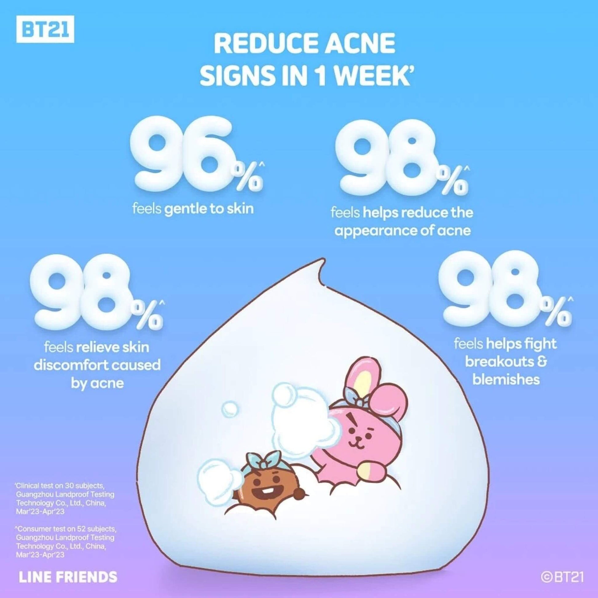 SHISEIDO SENKA x BT21 Perfect Whip Acne Care 120 g Limited Edition Cleanser