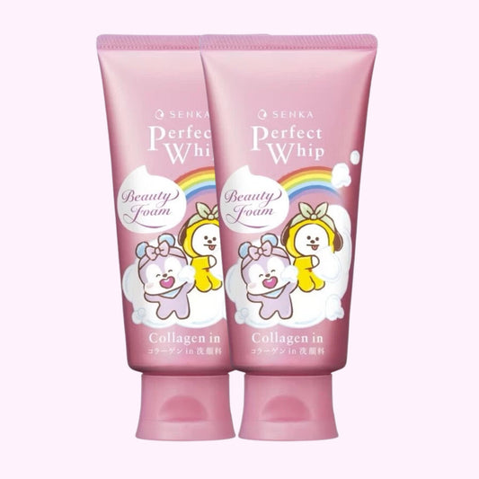 SHISEIDO SENKA x BT21 Perfect Whip Collagen In (120 g × 2) | Limited Edition