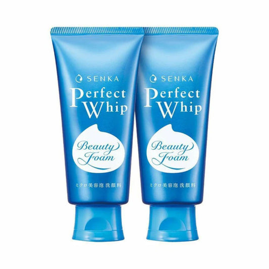 Shiseido SENKA Perfect Whip Face Wash 120g Japanese foaming cleanser blue bottle