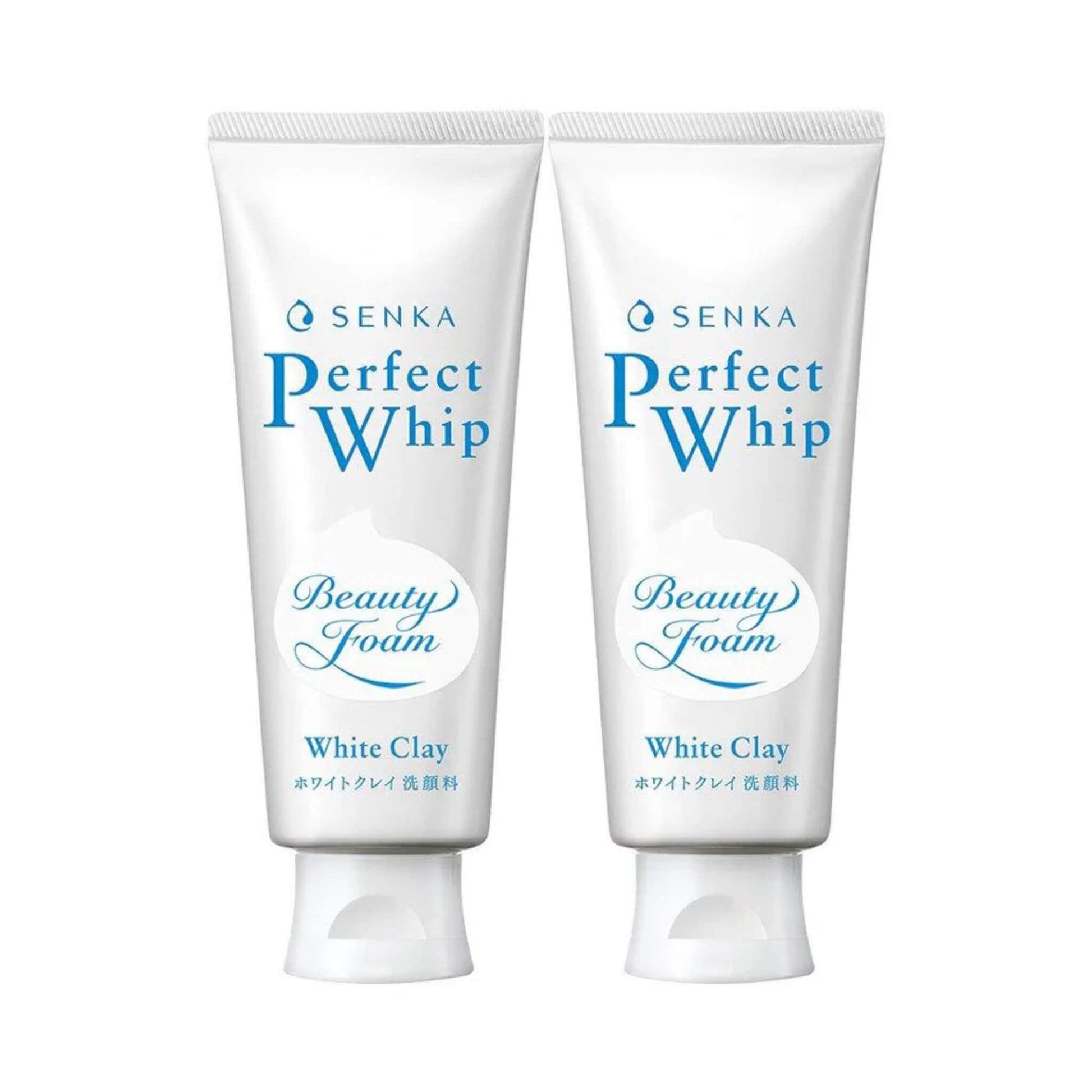 SHISEIDO SENKA Perfect Whip White Clay 120 g × 2 Deep Cleansing Foam
