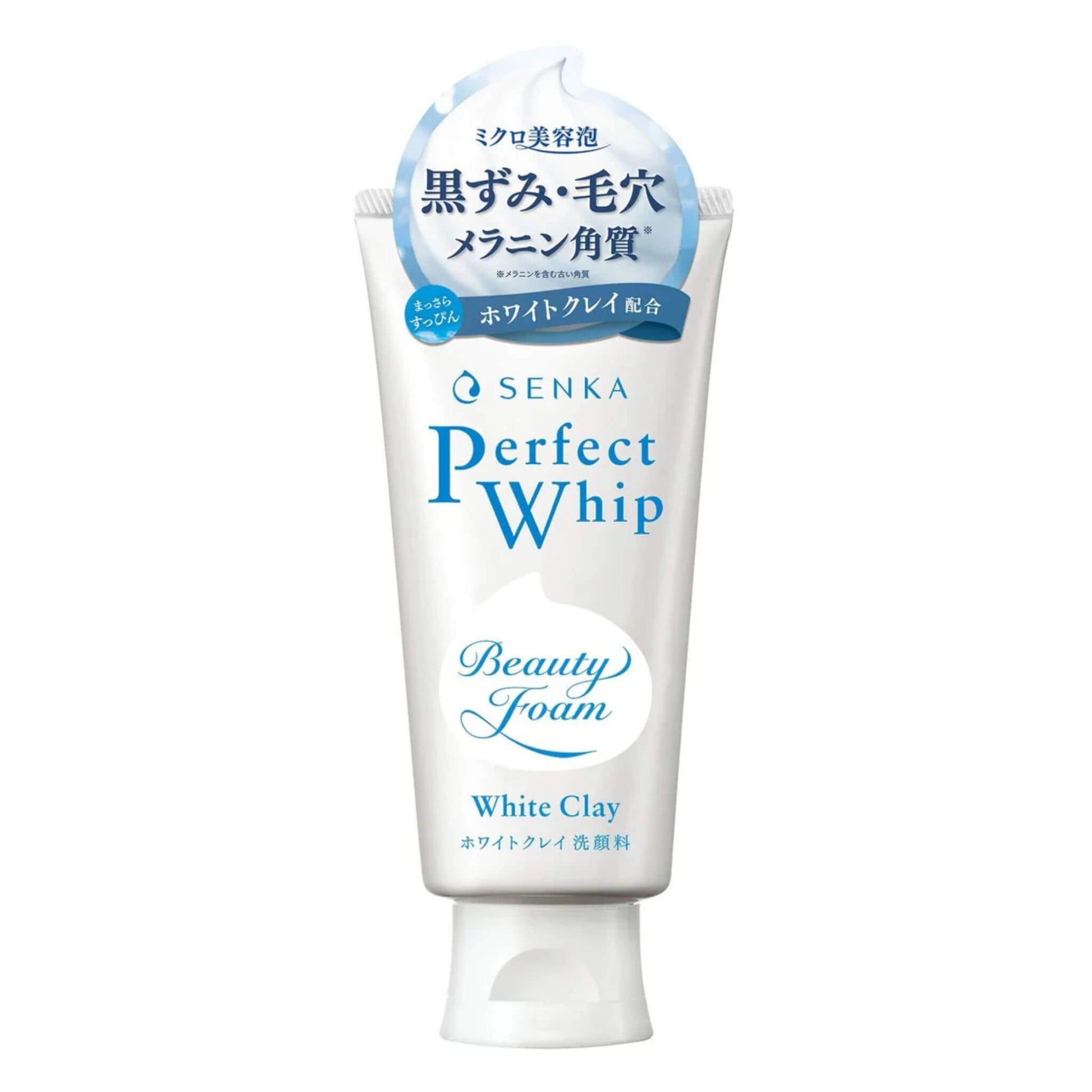 SHISEIDO SENKA Perfect Whip White Clay 120 g Deep Cleansing Foam