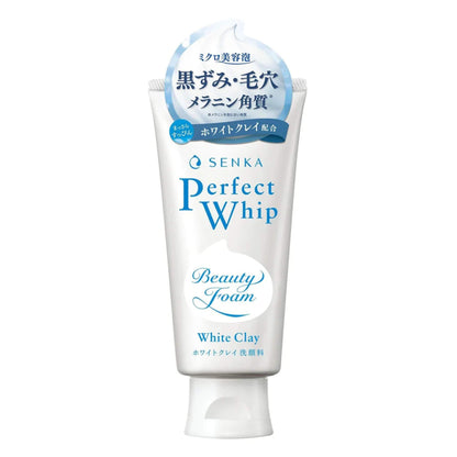 SHISEIDO SENKA Perfect Whip White Clay 120 g Deep Cleansing Foam