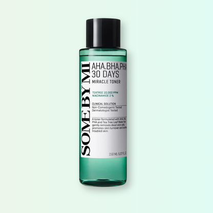 SOME BY MI AHA BHA PHA 30 Days Miracle Toner 150ml bottle front view