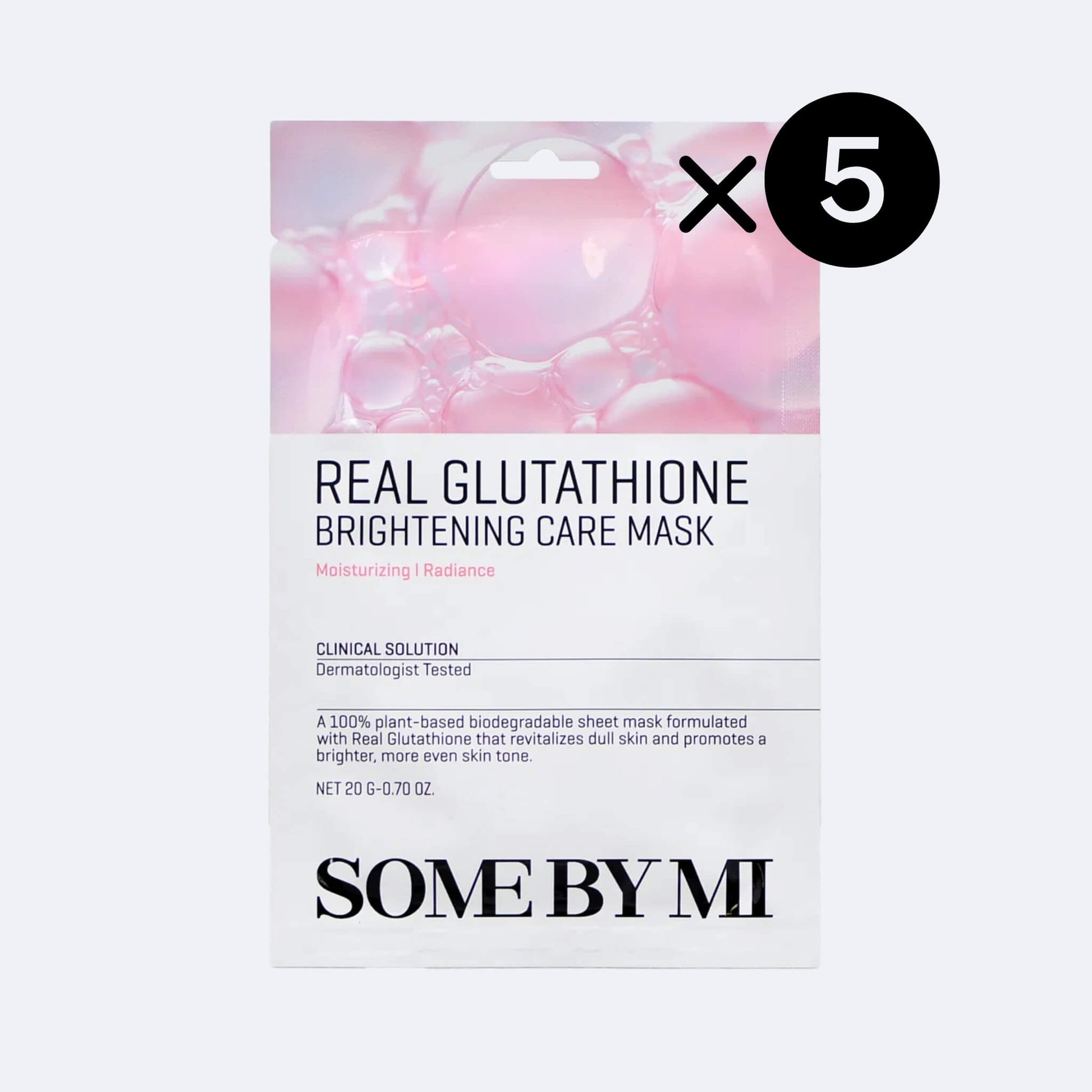 somebymi real glutathione brightening care mask sheet 5ea korean brightening sheet mask