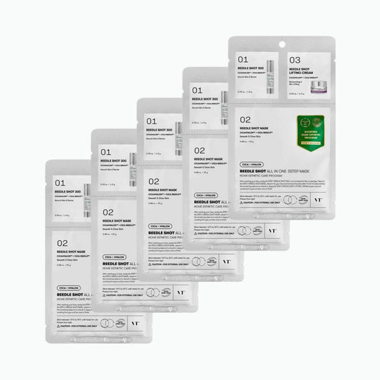 vt reedle shot 300 all in one 3 step mask korean intensive skincare