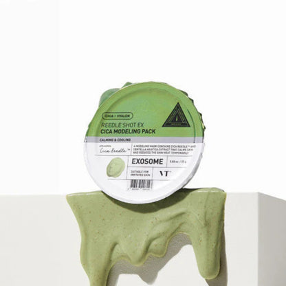 Green modeling pack with Exosome branding on a white background