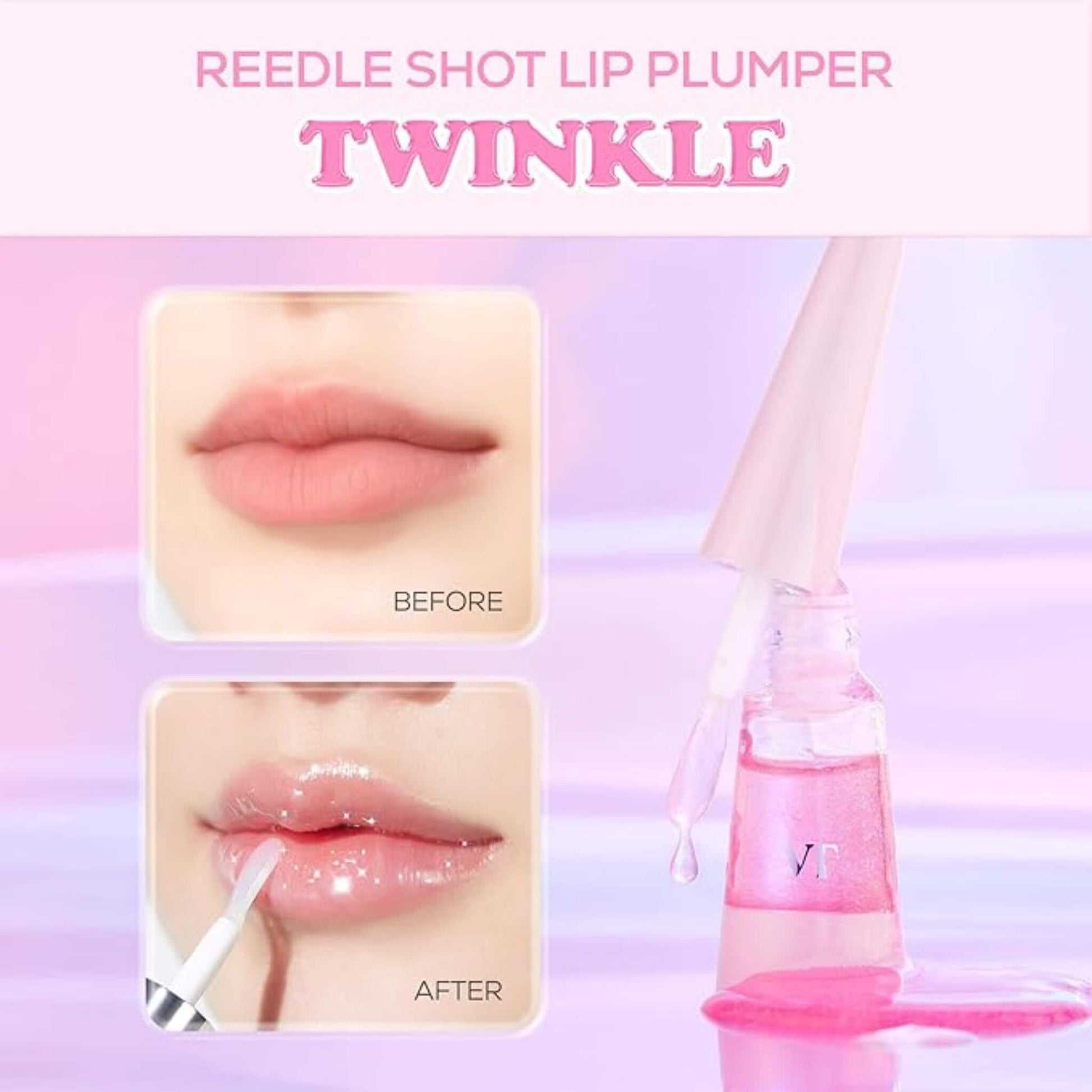 vt reedle shot lip plumper twinkle 4.5g korean glossy volumizing lip plumper